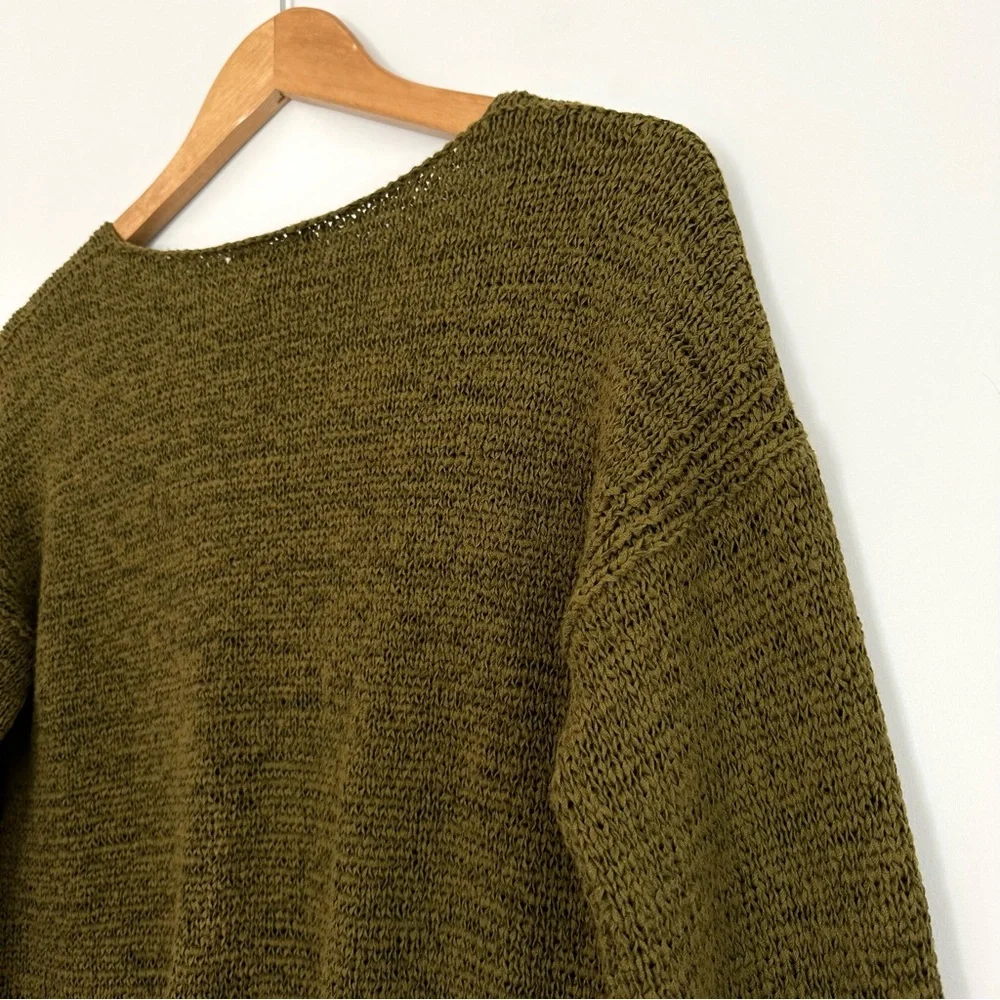 J. Crew Knit Bell Flared Sleeve V-neck Sweater - Picture 10 of 13